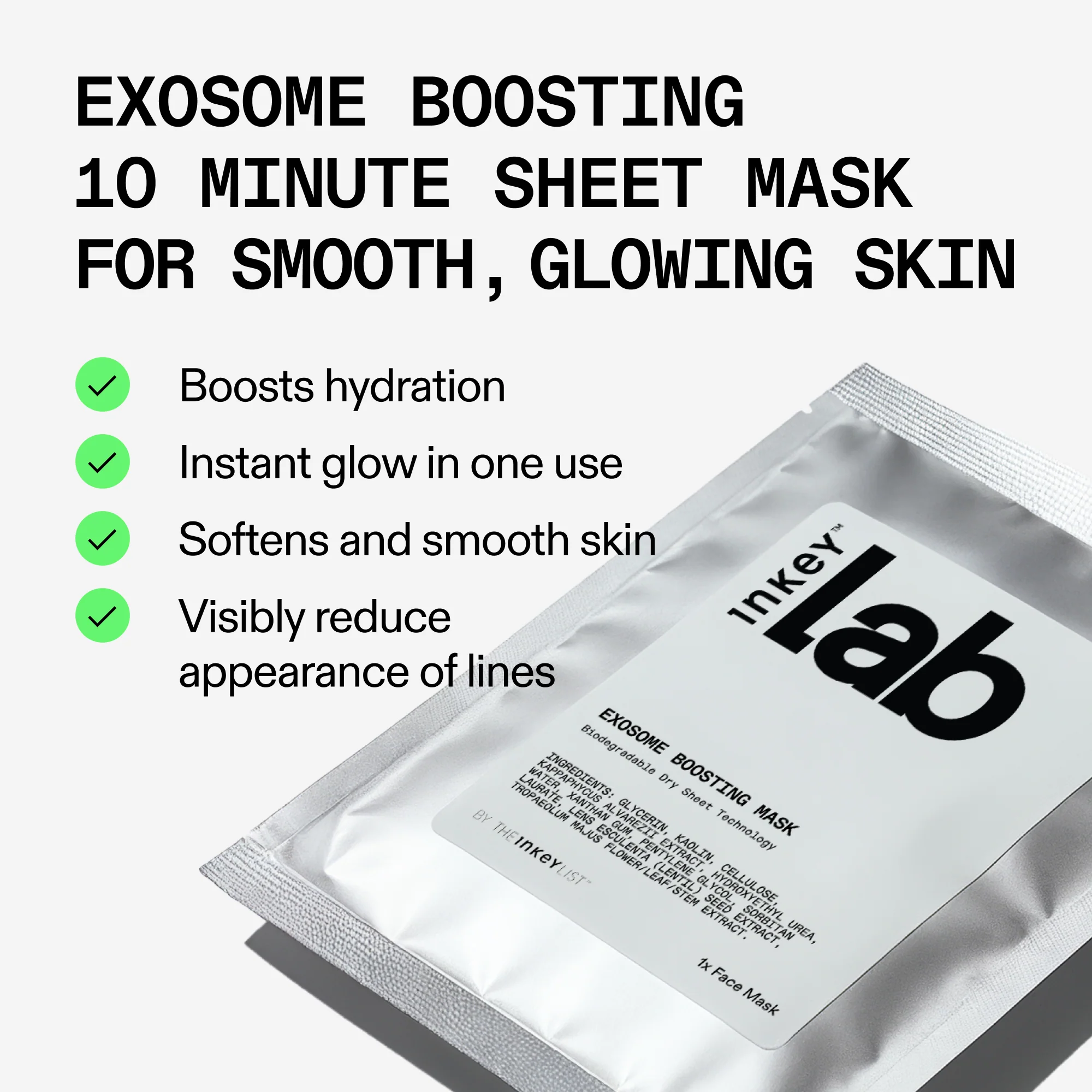 Exosome Boosting Dry Sheet Masks - Pack of 3 - Image 4