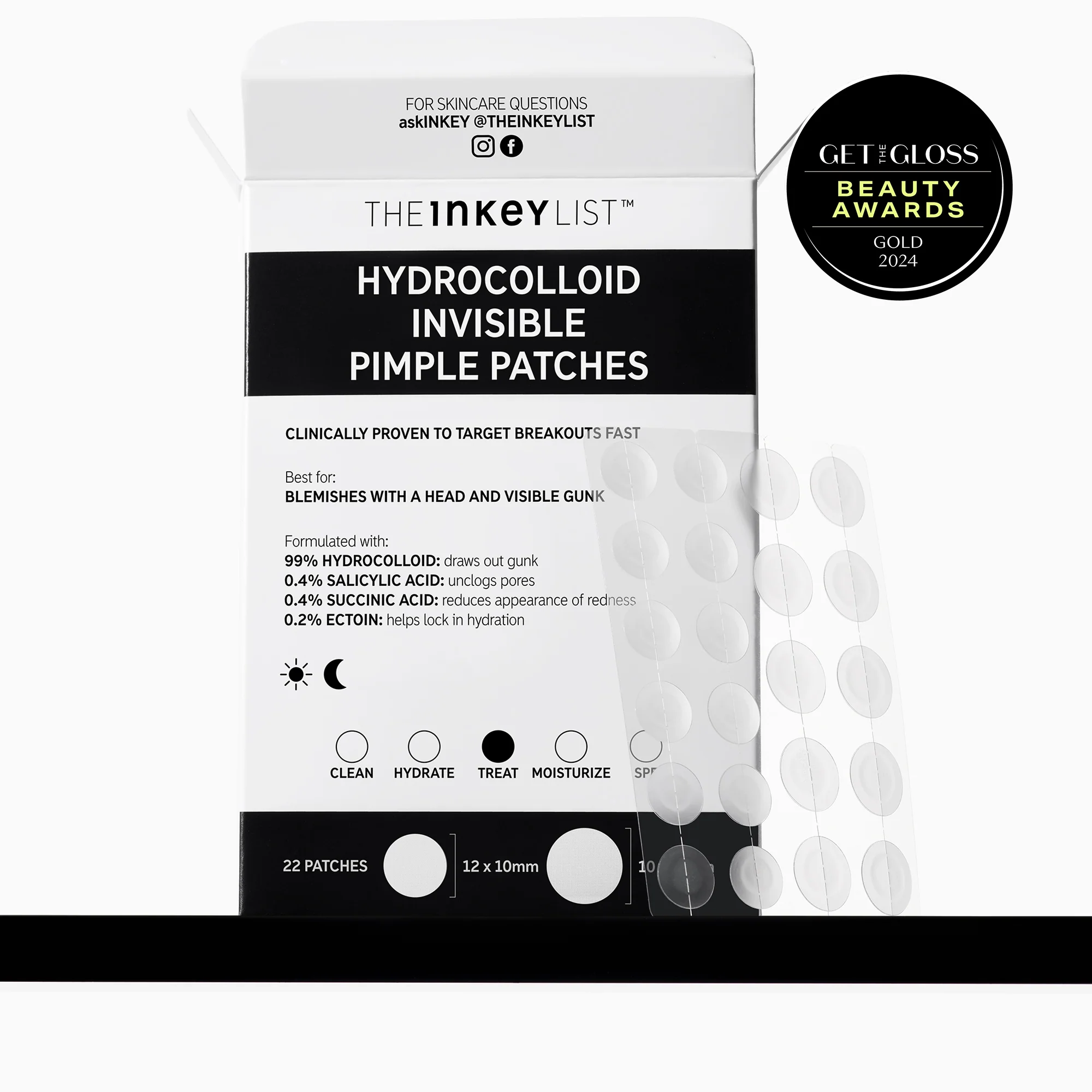 Hydrocolloid Invisible Pimple Patches - Pack of 22 - Image 3