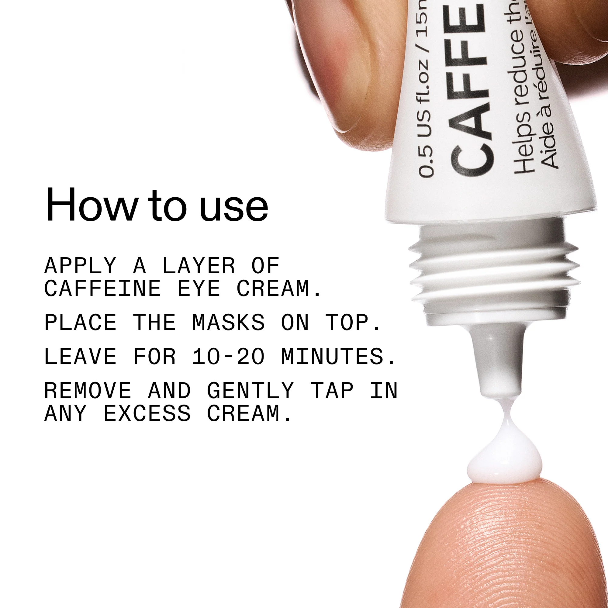 Reusable Eye Patches & Caffeine Eye Cream Duo - Image 4